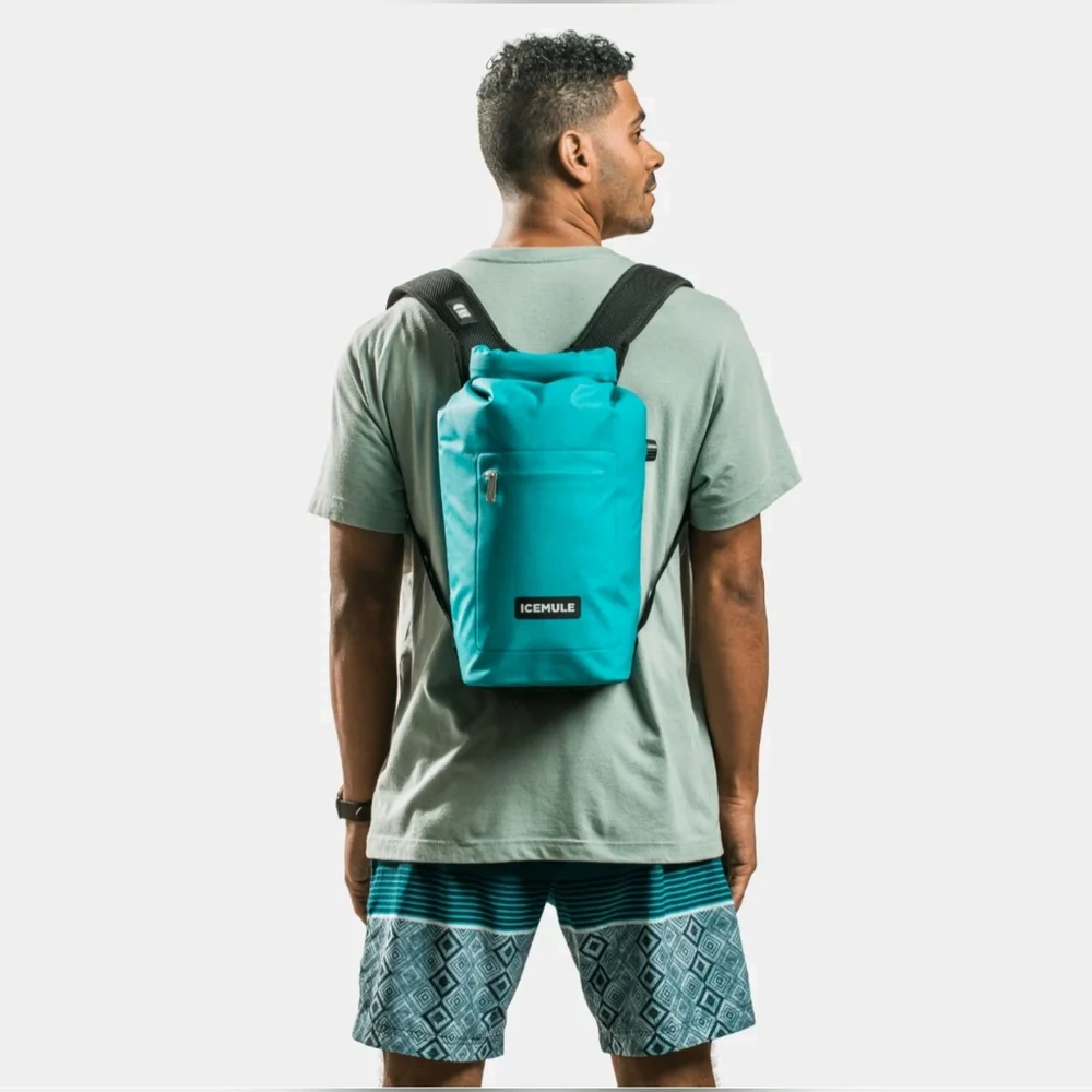 ICEMULE NWT Jaunt 9L Collapsible Waterproof Canouflage Blue and Black  Backpack